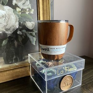 NWT S’WELL 12oz Teakwood Mug with Handle